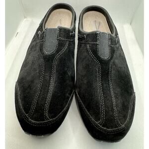 Easy Spirit Traveltime Clogs Women's 10 Black Walking Shoes Comfort Slip On
